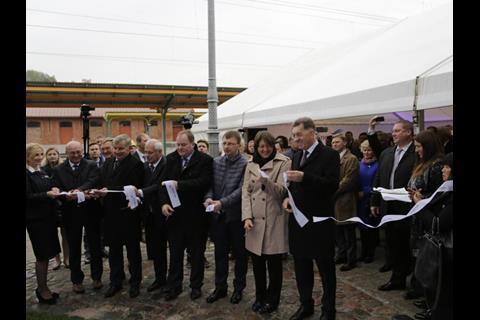 The first completed section of the Rail Baltica standard gauge line was inaugurated on October 16.